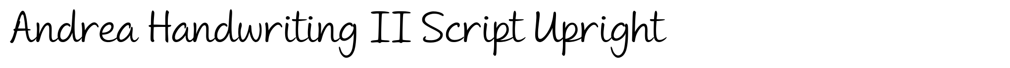 Andrea Handwriting II Script Upright image